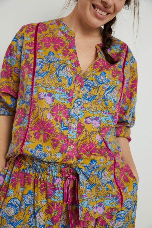 Whimsy Flannel Sleep Top #7