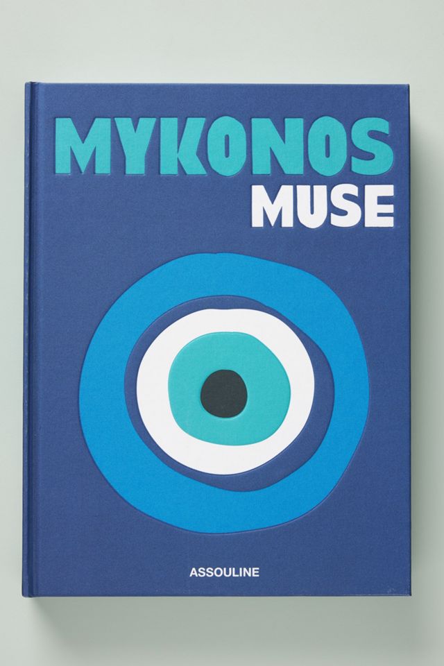 Mykonos Muse~ ASSOULINE Book HARDCOVER popular Like New Blue Anthropologie