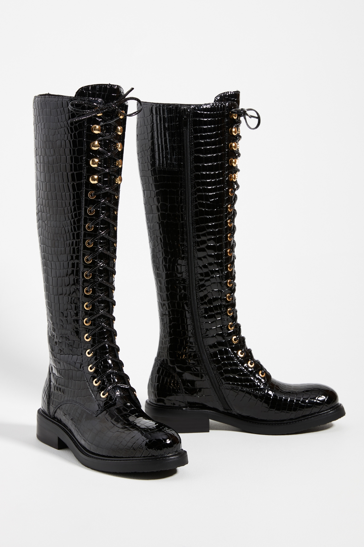 Jeffrey Campbell Arkin Tall Lace-Up Boots