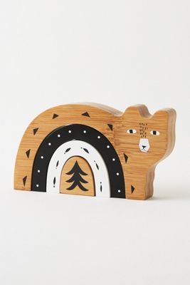 Bamboo Nesting Bear Toy