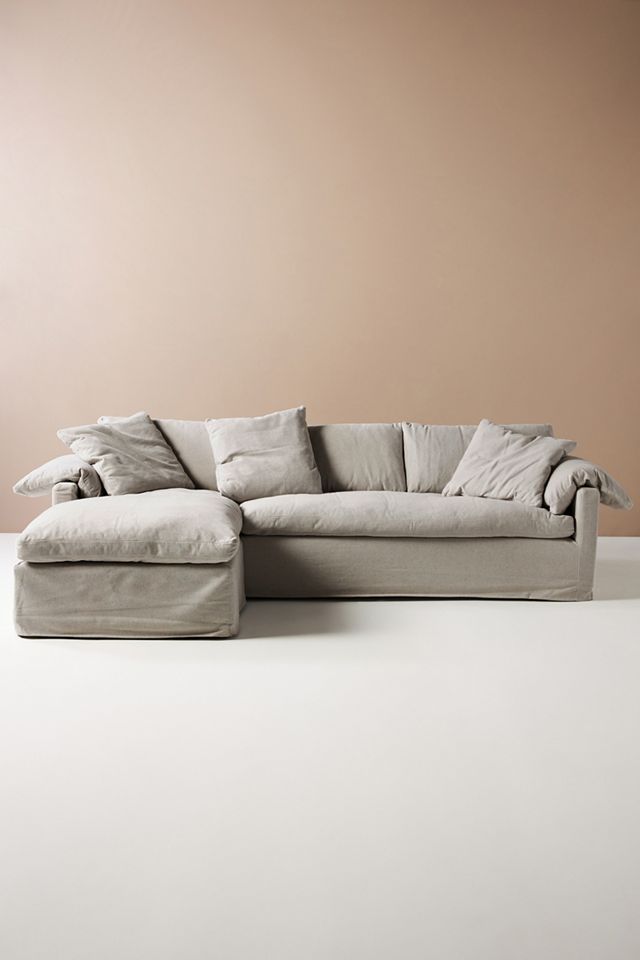 Upcycled Wells Slipcover Reversible Sectional #1