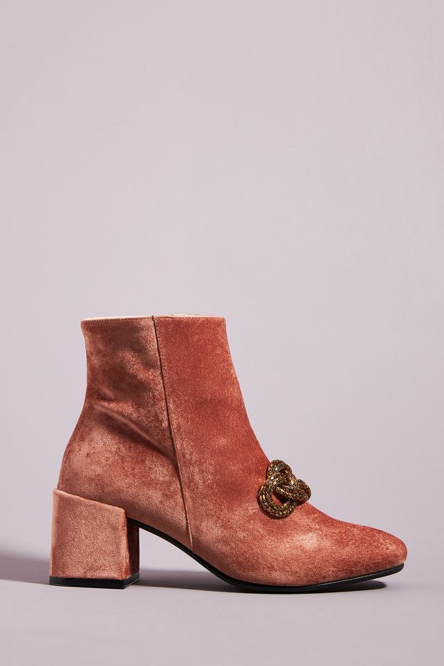 Velvet ankle 2024 boots uk