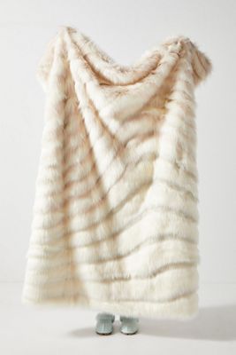 Janelle Faux Fur Throw Blanket
