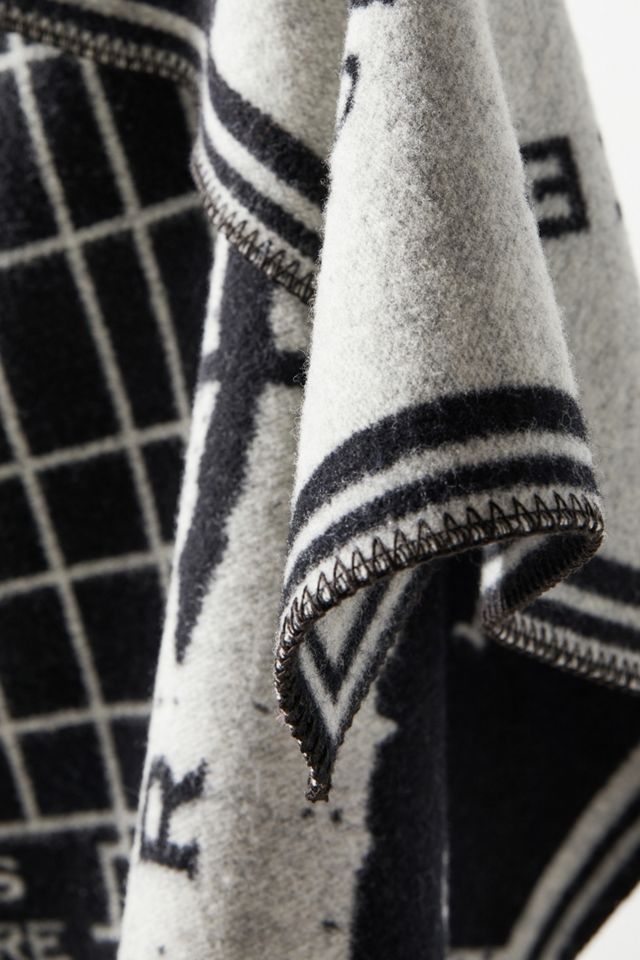 Faribault Map Woolen Throw Blanket #1