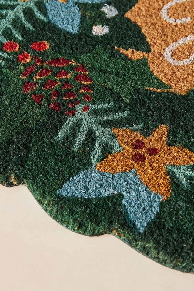 Joy Wreath Doormat #1