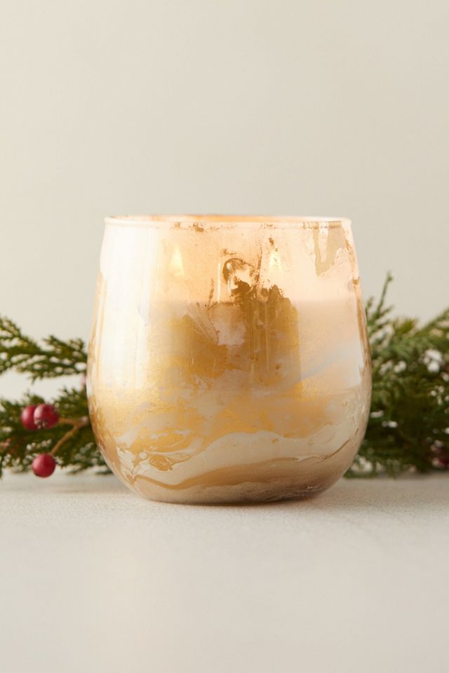 Linnea's Lights White Marble Candle, Forest Fir #1