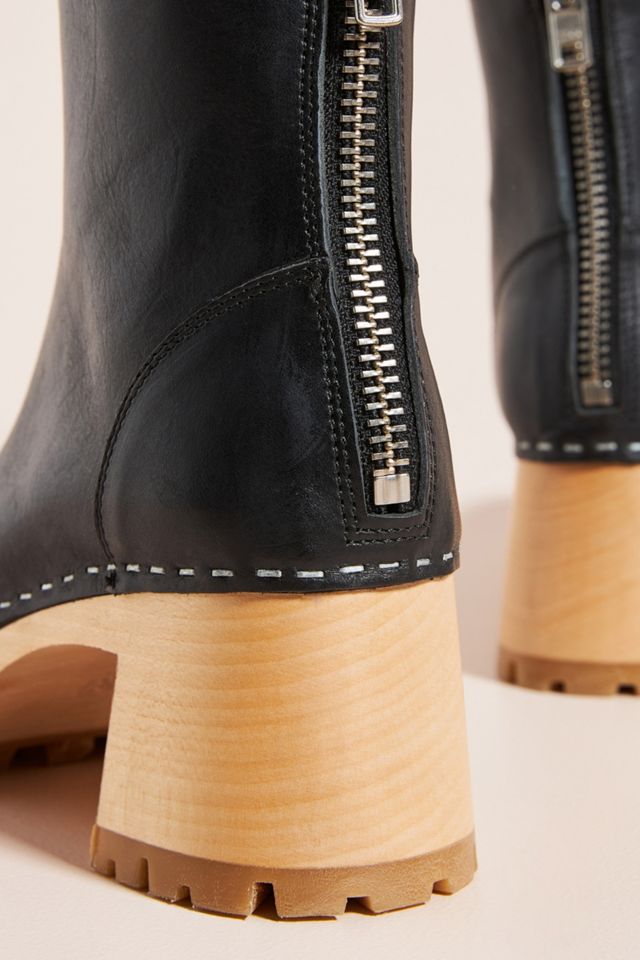 Swedish Hasbeens Stitchy Ankle Boots | Anthropologie