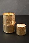 Gold Mercury Glass Candle, Ginger Patchouli