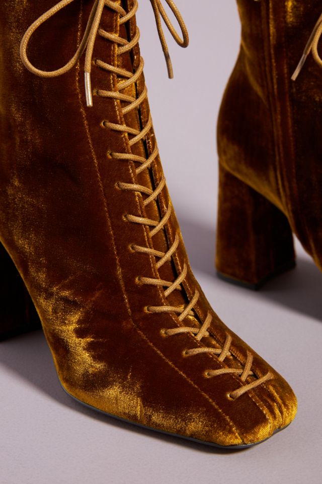 Sam Edelman Velvet Lace-Up Boots #2