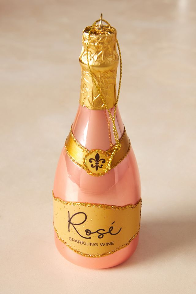 Rose Sparkling Wine Ornament #2