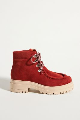Anthropologie Susanne Lug Sole Hiker Boots In Brown