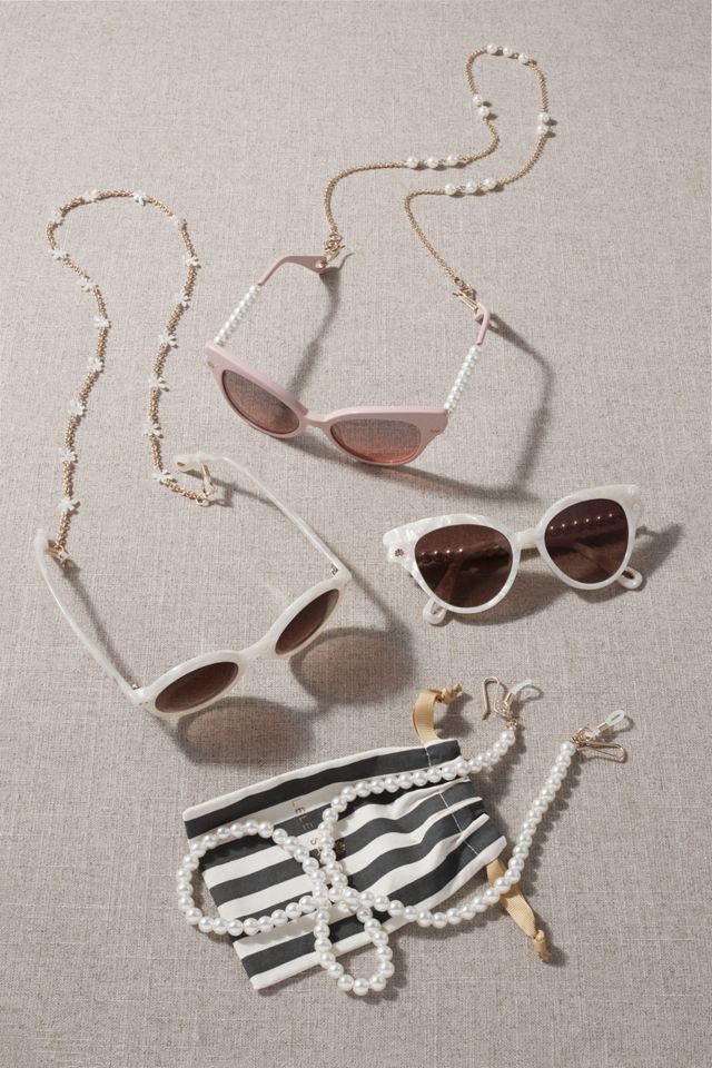 Lele Sadoughi Blush Chelsea Sunglasses | Anthropologie