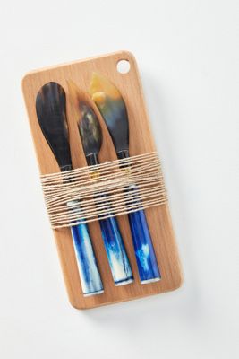 Ina Cheese Knives and Board Set