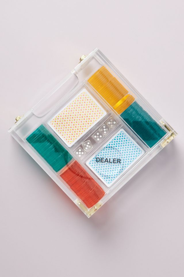 Sunnylife Lucite Poker Set #1