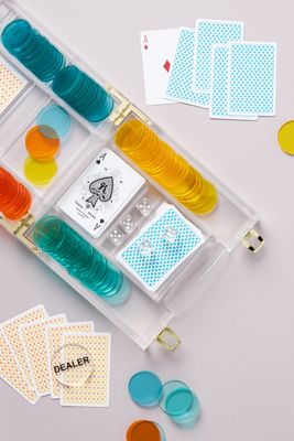 Sunnylife Lucite Poker Set