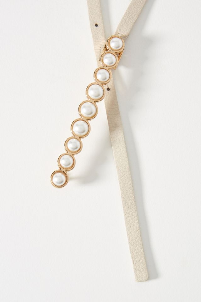 Antonia Faux Pearl Belt | Anthropologie display picture 3