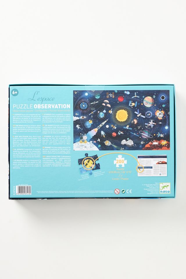 L'espace - Puzzle observation - 200 pièces - Djeco