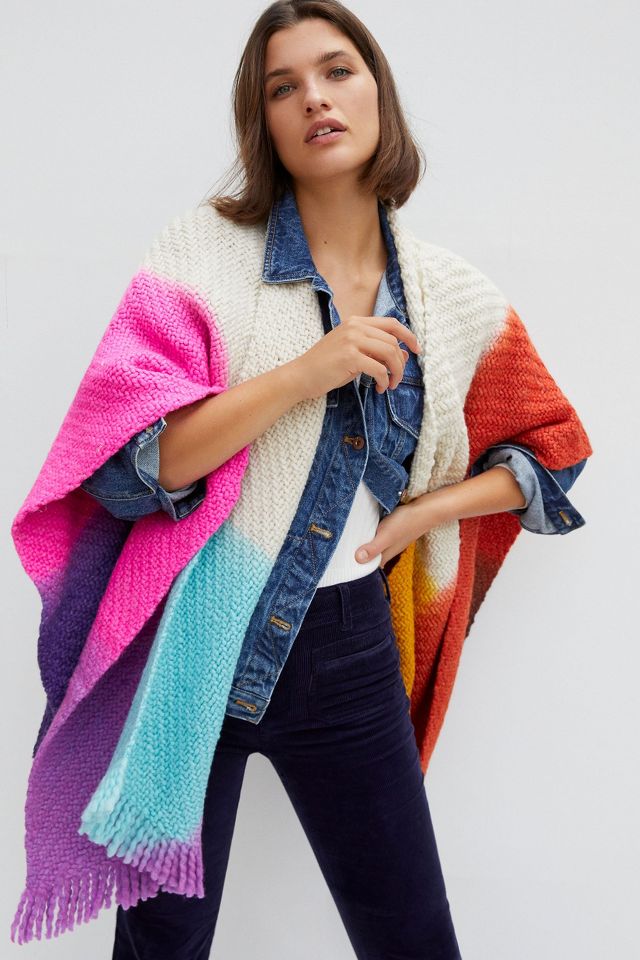 Manos del Uruguay Rainbow Knit Kimono | Anthropologie