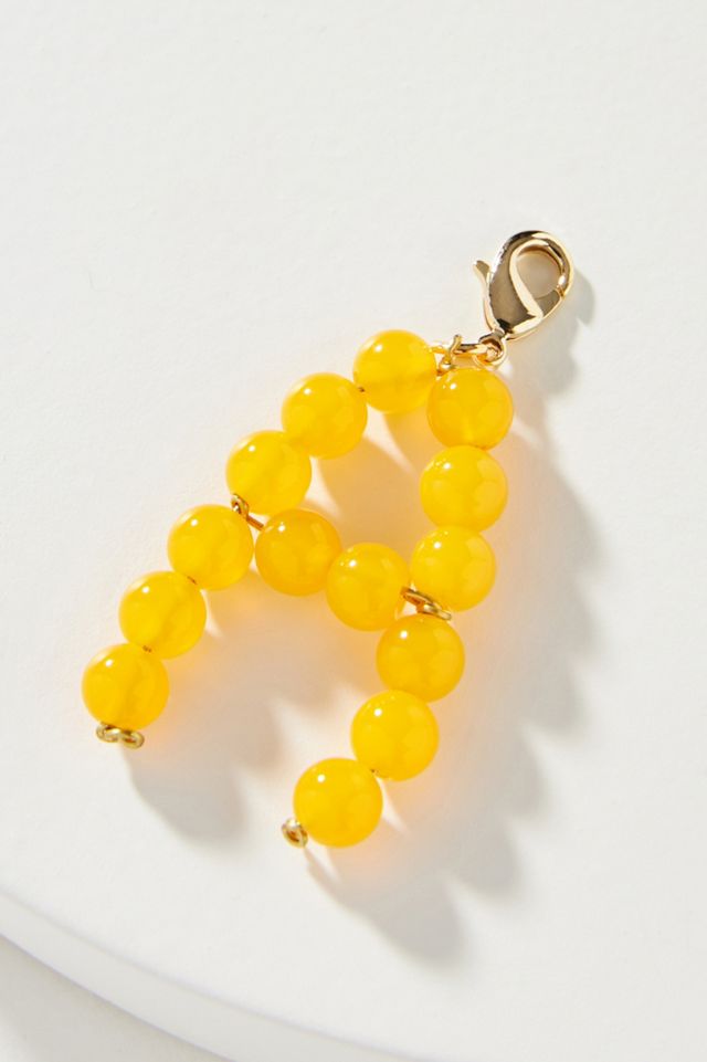 Timeless Pearly Beaded Monogram Charm #1