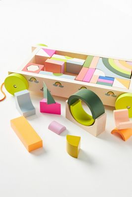 Rainbow Block Wagon