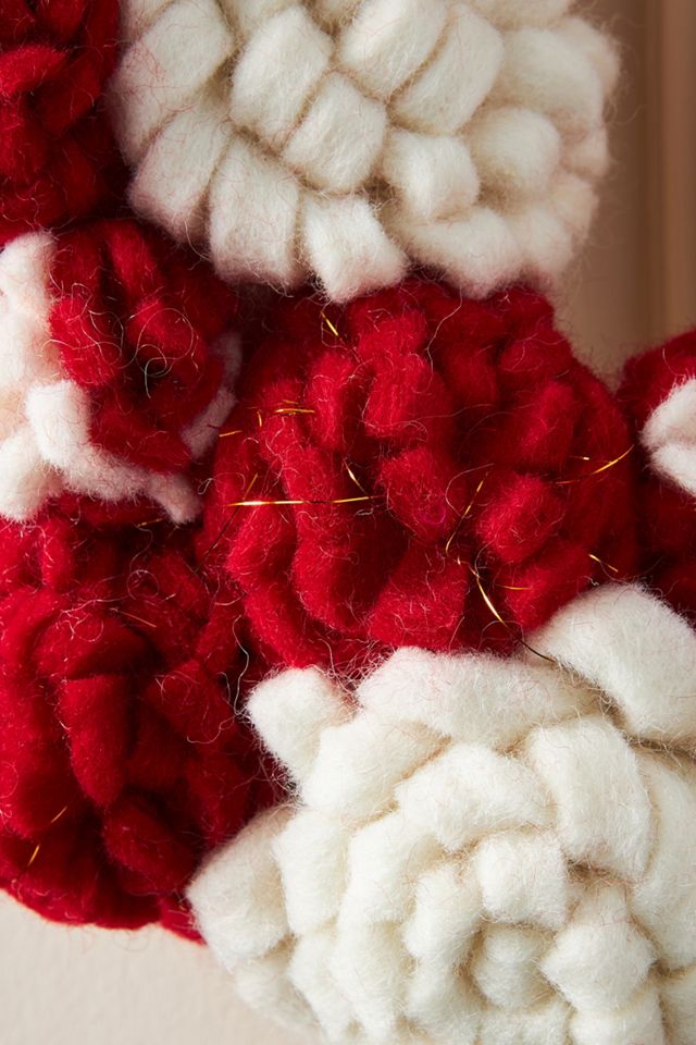 Cranberry Snow Wreath #1