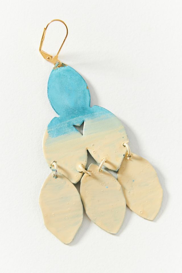 Feather Drop Earrings #2