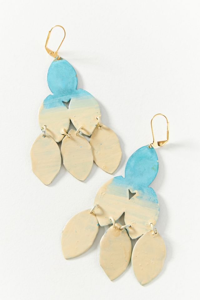 Feather Drop Earrings #1