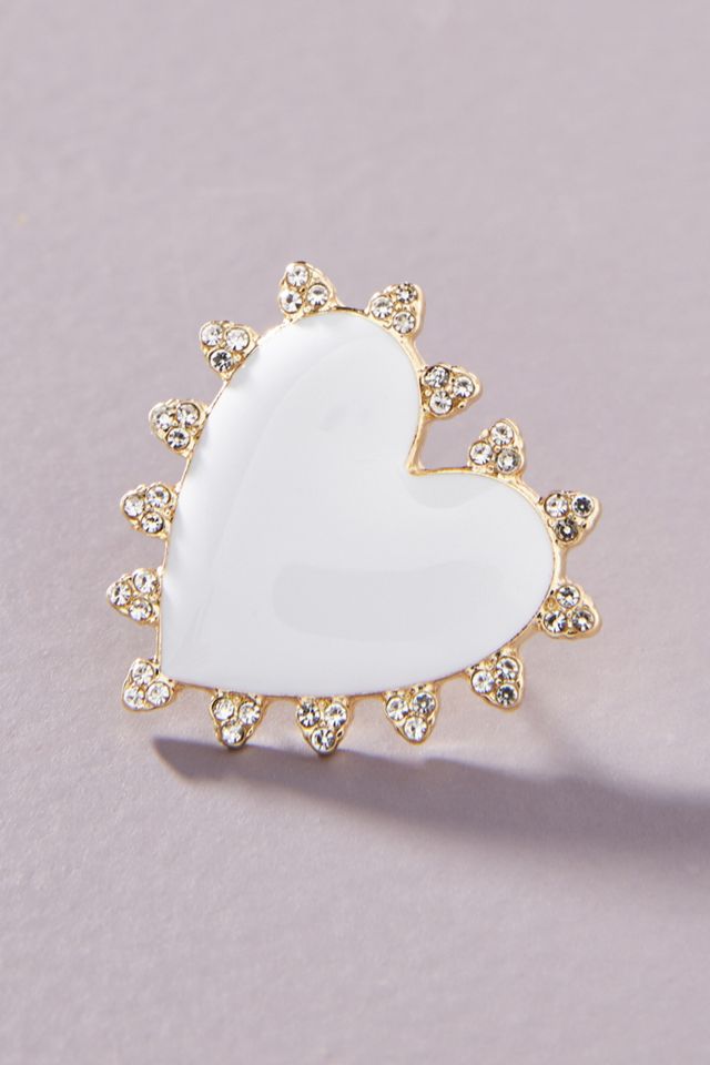 BaubleBar Studded Heart Post Earrings #1