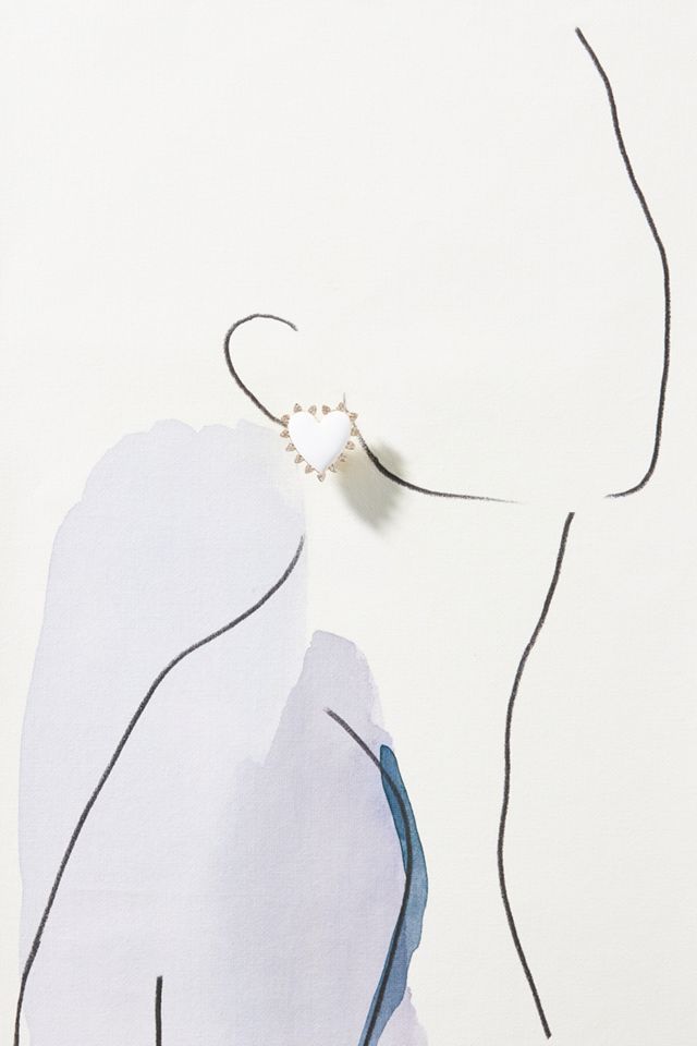 BaubleBar Studded Heart Post Earrings #2