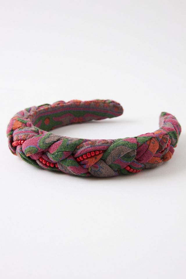 Curried Myrrh Story Beaded Headband | Anthropologie display picture 3