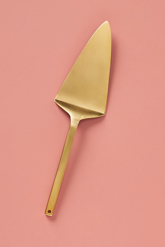 Gold cake knife Gold cake knife