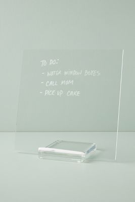 Acrylic Dry Erase Memo Tablet | Anthropologie