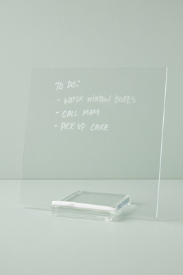 Acrylic Dry Erase Memo Tablet || Anthropologie