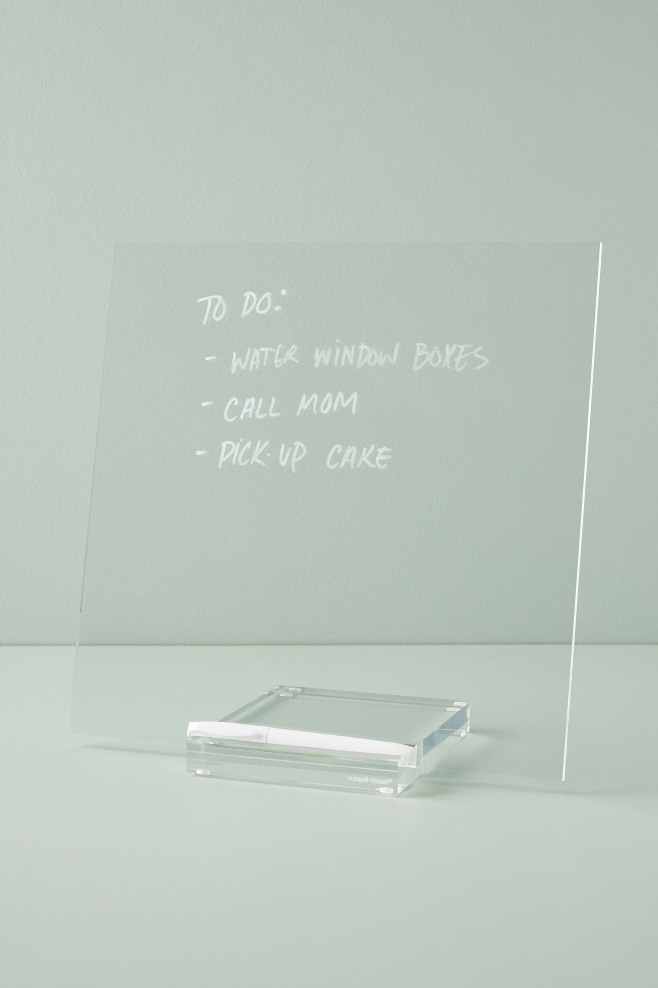 Acrylic Dry Erase Memo Tablet - Clear, One Size