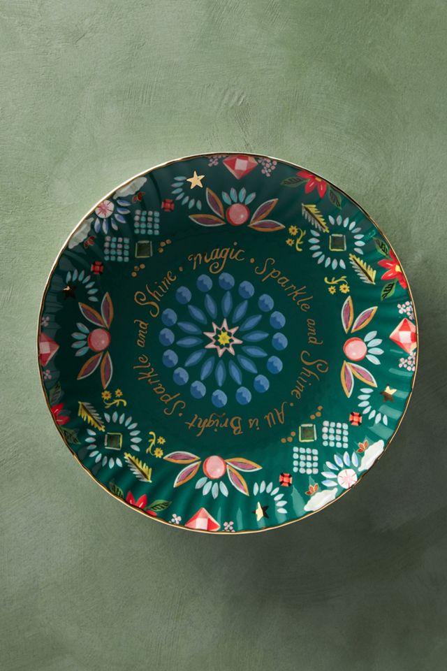 Danielle Kroll Making Spirits Bright Dessert Plate #1