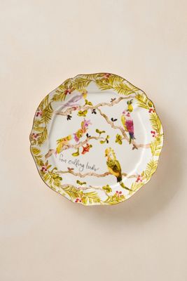 Inslee Fariss Twelve Days of Christmas Menagerie Dessert Plate