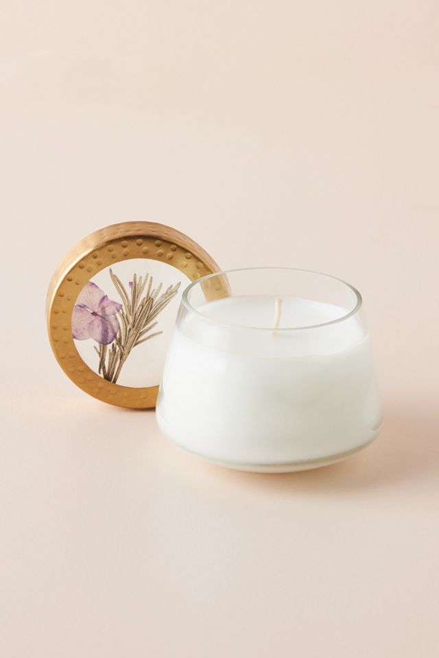 Floral Press Candle