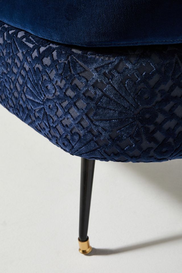 Valencia Velvet Freya Storage Ottoman #5