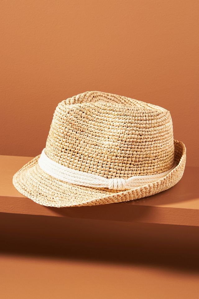 Anthropolgie Link Trimmed Fedora Anthropologie Fedora Hats for Women for sale | eBay main image 4