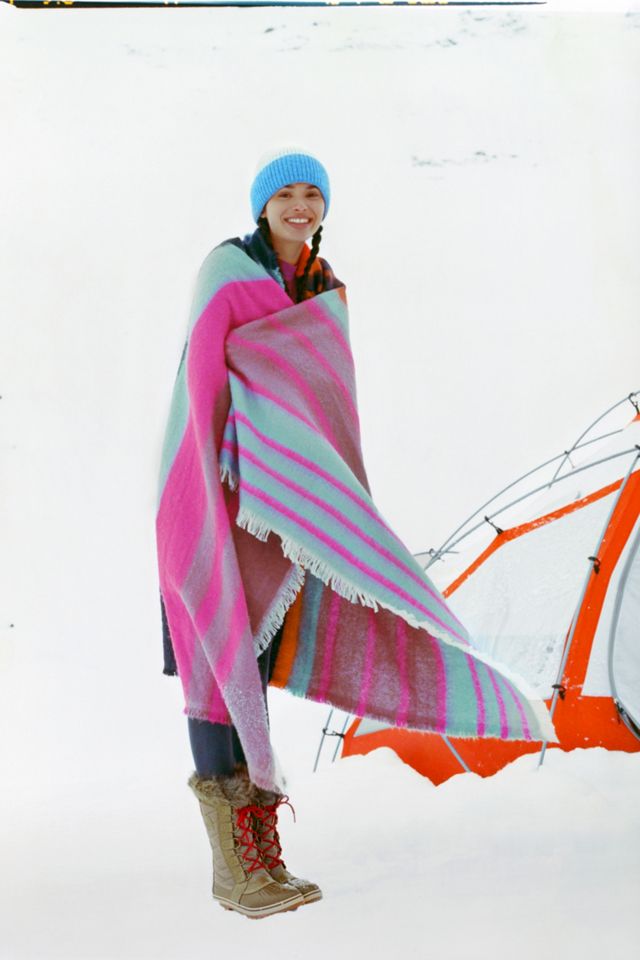 Bright Stripe Throw Blanket #2