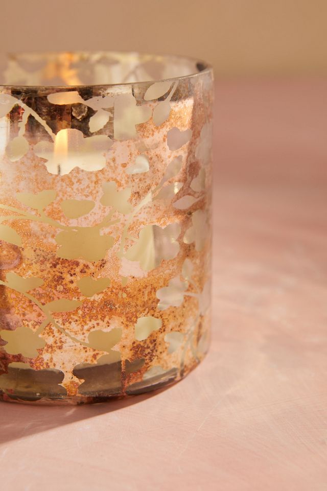 Metallic Floral Votives, Set of 2 #1