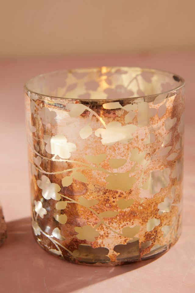Metallic Floral Votives, Set of 2 #3