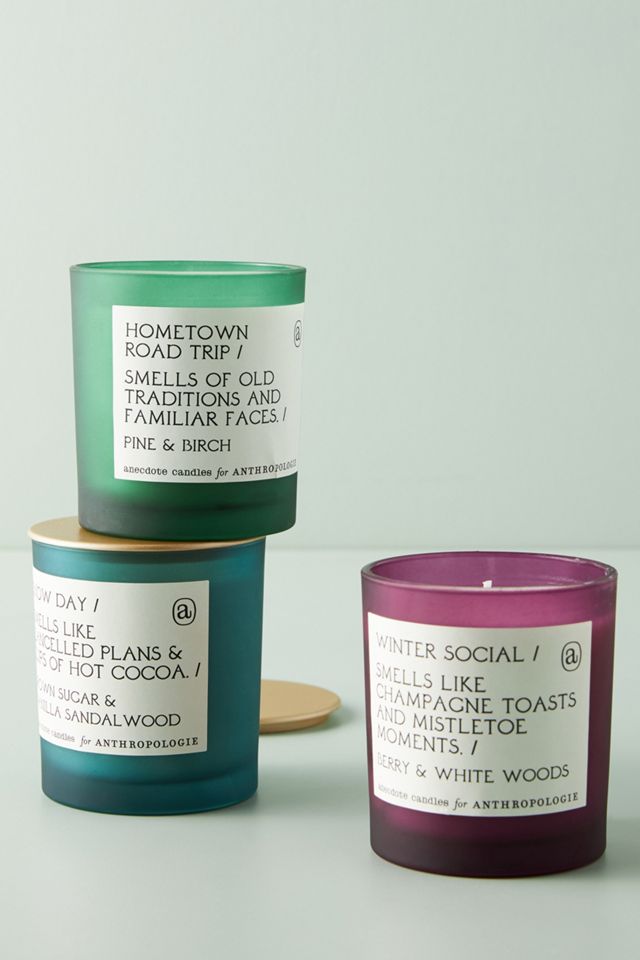 Anecdote Holiday Glass Candle #1