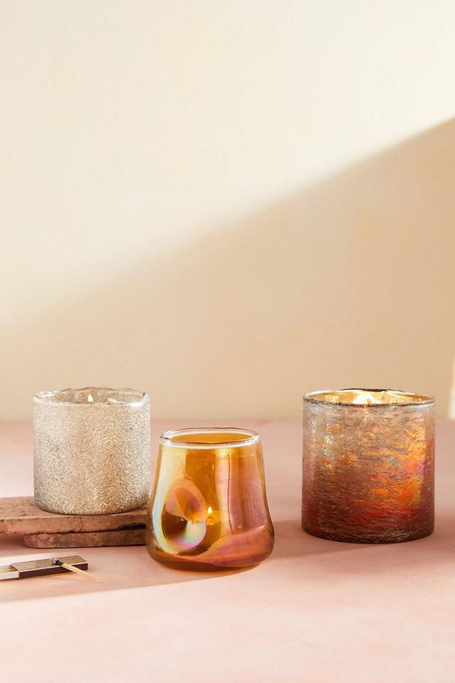 Sunshine Metallic Votives, Set of 3 | Anthropologie