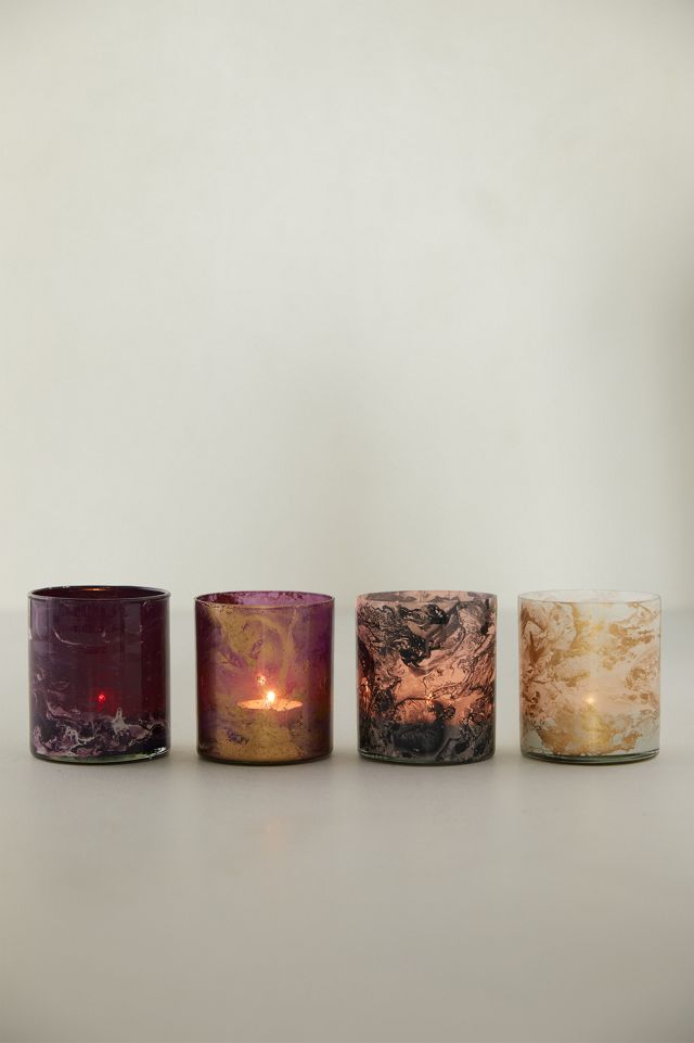 Shiny Marble Votives, Set of 4 #1
