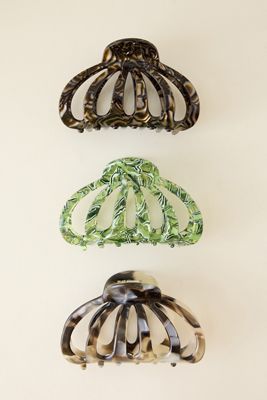 Set of 3 Aimee Claw Hair Clips