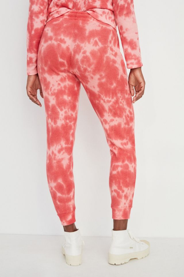 Janelle Waffle Tie-Dye Joggers #1