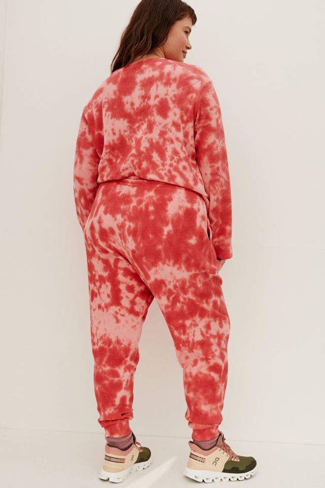 Janelle Waffle Tie-Dye Joggers #4
