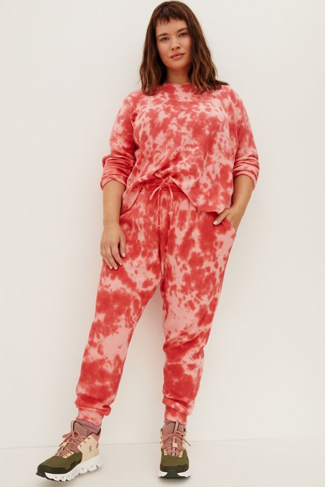 Janelle Waffle Tie-Dye Joggers #3