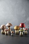 Antiqued Glass Mushrooms, Set of 2 #3
